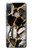W3419 Gold Marble Graphic Print Hard Case and Leather Flip Case For Motorola Moto E20,E30,E40