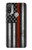 W3472 Firefighter Thin Red Line Flag Hard Case and Leather Flip Case For Motorola Moto E20,E30,E40
