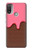 W3754 Strawberry Ice Cream Cone Hard Case and Leather Flip Case For Motorola Moto E20,E30,E40