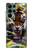 W3838 Barking Bengal Tiger Hard Case and Leather Flip Case For Samsung Galaxy S22 Ultra