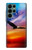 W3841 Bald Eagle Flying Colorful Sky Hard Case and Leather Flip Case For Samsung Galaxy S22 Ultra