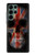 W3848 United Kingdom Flag Skull Hard Case and Leather Flip Case For Samsung Galaxy S22 Ultra