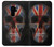 W3848 United Kingdom Flag Skull Hard Case and Leather Flip Case For Samsung Galaxy S9 Plus