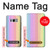 W3849 Colorful Vertical Colors Hard Case and Leather Flip Case For Samsung Galaxy S8 Plus