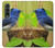 W3839 Bluebird of Happiness Blue Bird Hard Case For Samsung Galaxy Z Fold 3 5G
