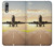 W3837 Airplane Take off Sunrise Hard Case and Leather Flip Case For Huawei P20