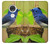 W3839 Bluebird of Happiness Blue Bird Hard Case and Leather Flip Case For Motorola Moto G7, Moto G7 Plus
