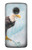 W3843 Bald Eagle On Ice Hard Case and Leather Flip Case For Motorola Moto G7, Moto G7 Plus