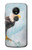 W3843 Bald Eagle On Ice Hard Case and Leather Flip Case For Motorola Moto E5 Plus