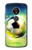 W3844 Glowing Football Soccer Ball Hard Case and Leather Flip Case For Motorola Moto E5 Plus