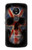 W3848 United Kingdom Flag Skull Hard Case and Leather Flip Case For Motorola Moto G6 Play, Moto G6 Forge, Moto E5