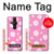 W3500 Pink Floral Pattern Hard Case and Leather Flip Case For Sony Xperia Pro-I