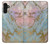 W3717 Rose Gold Blue Pastel Marble Graphic Printed Hard Case and Leather Flip Case For Samsung Galaxy A13 4G