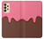 W3754 Strawberry Ice Cream Cone Hard Case and Leather Flip Case For Samsung Galaxy A33 5G