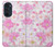 W3036 Pink Sweet Flower Flora Hard Case and Leather Flip Case For Motorola Edge 30 Pro