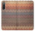 W3752 Zigzag Fabric Pattern Graphic Printed Hard Case and Leather Flip Case For Sony Xperia 10 IV