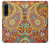 W3402 Floral Paisley Pattern Seamless Hard Case and Leather Flip Case For Sony Xperia 1 IV