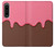 W3754 Strawberry Ice Cream Cone Hard Case and Leather Flip Case For Sony Xperia 1 IV
