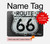 W3207 Route 66 Sign Hard Case Cover For MacBook Air 13″ (2022,2024) - A2681, A3113