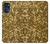 W3388 Gold Glitter Graphic Print Hard Case and Leather Flip Case For Motorola Moto G (2022)