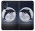 W3510 Dolphin Moon Night Hard Case and Leather Flip Case For Motorola Moto G (2022)