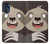 W3855 Sloth Face Cartoon Hard Case and Leather Flip Case For Motorola Moto G (2022)