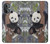 W3793 Cute Baby Panda Snow Painting Hard Case and Leather Flip Case For OnePlus Nord N20 5G