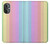 W3849 Colorful Vertical Colors Hard Case and Leather Flip Case For OnePlus Nord N20 5G