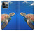 W3898 Sea Turtle Hard Case and Leather Flip Case For iPhone 13 Pro