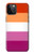 W3887 Lesbian Pride Flag Hard Case and Leather Flip Case For iPhone 12, iPhone 12 Pro