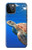 W3898 Sea Turtle Hard Case and Leather Flip Case For iPhone 12, iPhone 12 Pro