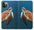 W3899 Sea Turtle Hard Case and Leather Flip Case For iPhone 12, iPhone 12 Pro