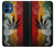 W3890 Reggae Rasta Flag Smoke Hard Case and Leather Flip Case For iPhone 12 mini