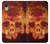 W3881 Fire Skull Hard Case and Leather Flip Case For iPhone XR