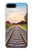 W3866 Railway Straight Train Track Hard Case and Leather Flip Case For iPhone 7 Plus, iPhone 8 Plus