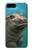W3871 Cute Baby Hippo Hippopotamus Hard Case and Leather Flip Case For iPhone 7 Plus, iPhone 8 Plus