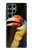 W3876 Colorful Hornbill Hard Case and Leather Flip Case For Samsung Galaxy S22 Ultra