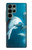 W3878 Dolphin Hard Case and Leather Flip Case For Samsung Galaxy S22 Ultra