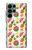 W3883 Fruit Pattern Hard Case and Leather Flip Case For Samsung Galaxy S22 Ultra