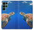 W3898 Sea Turtle Hard Case and Leather Flip Case For Samsung Galaxy S22 Ultra