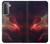 W3897 Red Nebula Space Hard Case and Leather Flip Case For Samsung Galaxy S21 5G