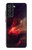 W3897 Red Nebula Space Hard Case and Leather Flip Case For Samsung Galaxy S21 FE 5G