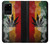 W3890 Reggae Rasta Flag Smoke Hard Case and Leather Flip Case For Samsung Galaxy S20 Plus, Galaxy S20+