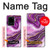 W3896 Purple Marble Gold Streaks Hard Case and Leather Flip Case For Samsung Galaxy S20 Ultra