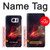 W3897 Red Nebula Space Hard Case and Leather Flip Case For Samsung Galaxy S7