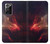 W3897 Red Nebula Space Hard Case and Leather Flip Case For Samsung Galaxy Note 20 Ultra, Ultra 5G