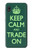 W3862 Keep Calm and Trade On Hard Case and Leather Flip Case For Samsung Galaxy A10e