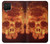 W3881 Fire Skull Hard Case and Leather Flip Case For Samsung Galaxy A12