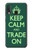 W3862 Keep Calm and Trade On Hard Case and Leather Flip Case For Samsung Galaxy A20e