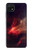 W3897 Red Nebula Space Hard Case and Leather Flip Case For Samsung Galaxy A22 5G